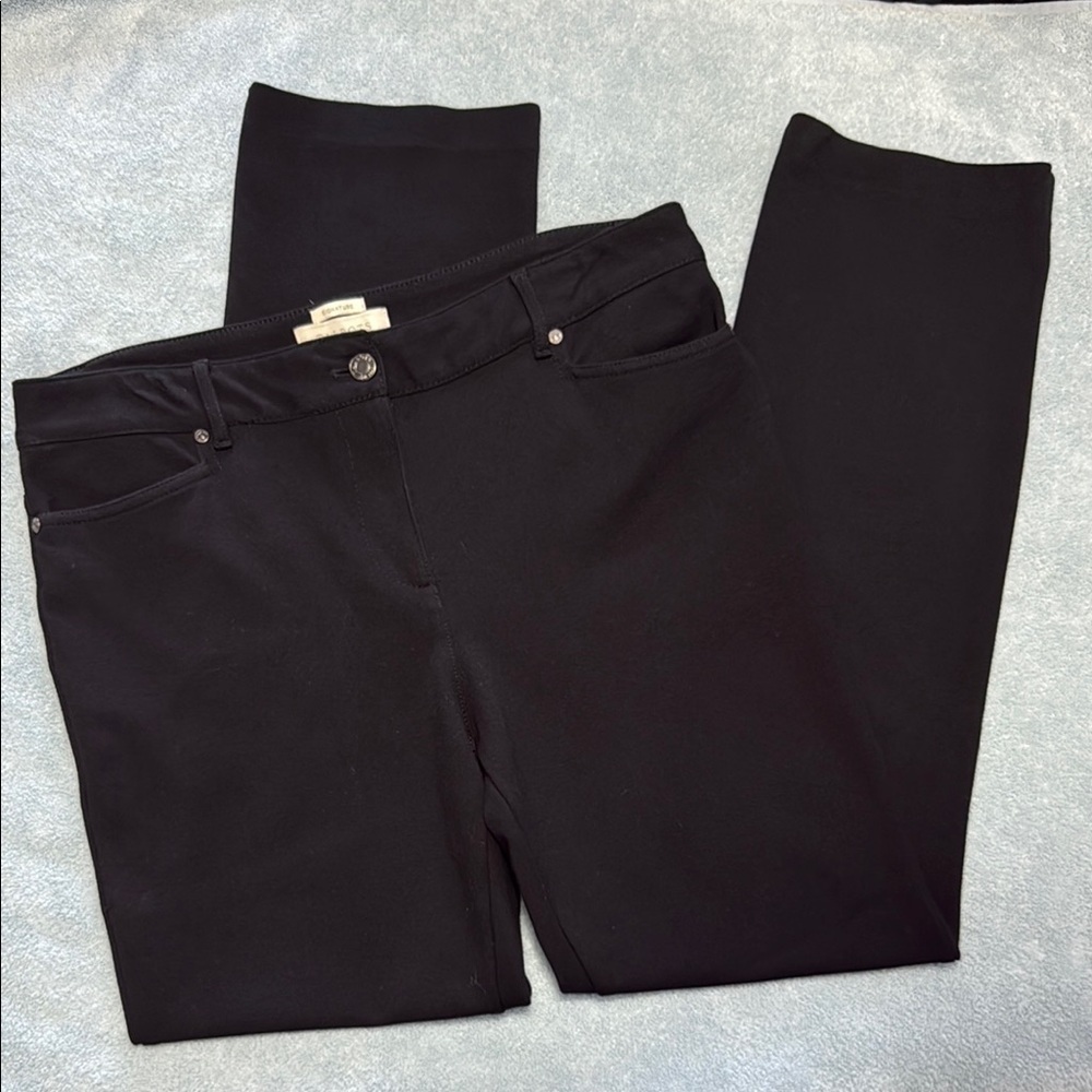 Talbots Black Straight Leg Jeans with Sleek Fit